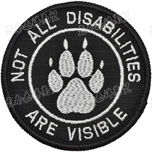 Service Dog Vest Patch Badge Tactical Hook Embroidery Patches Decorative Clothes Accessories Removable Insignia K9 For Dog PET