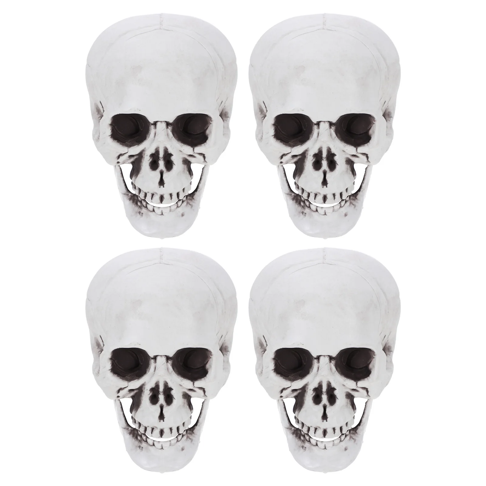 

4 Pcs Skull Ornaments Ghost House Props Halloween Maske Skelett Characteristic Design Von Party Supplies