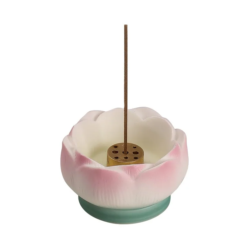 

Ceramic Lotus Line Incense Burner Offering Incense Burner Aromatherapy Burner Tea Ceremony Aromatherapy Sandalwood
