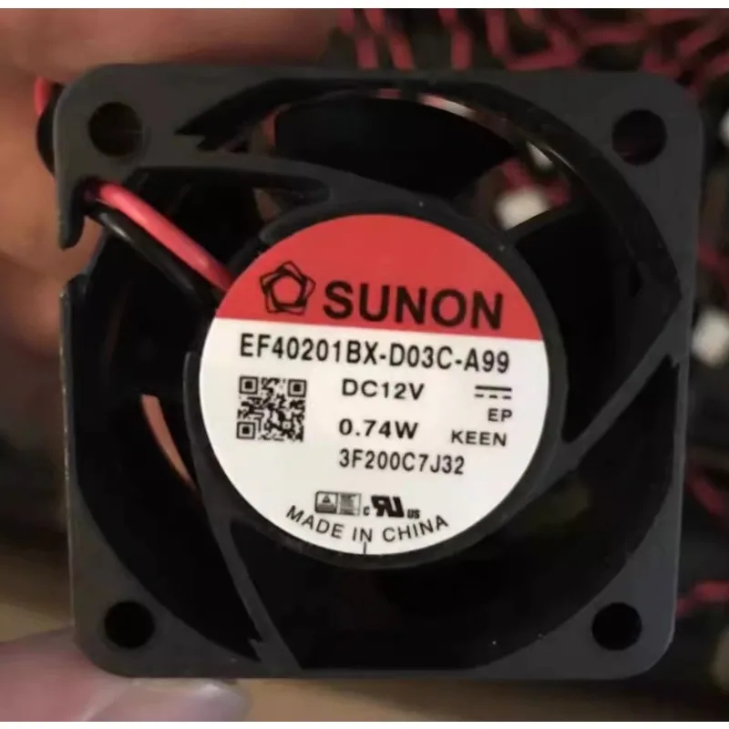 

New Cooler Fan for SUNON EF40201BX-D03C-A99 12V 0.74W 4cm 4020 Cooling Fan 40*40*20mm
