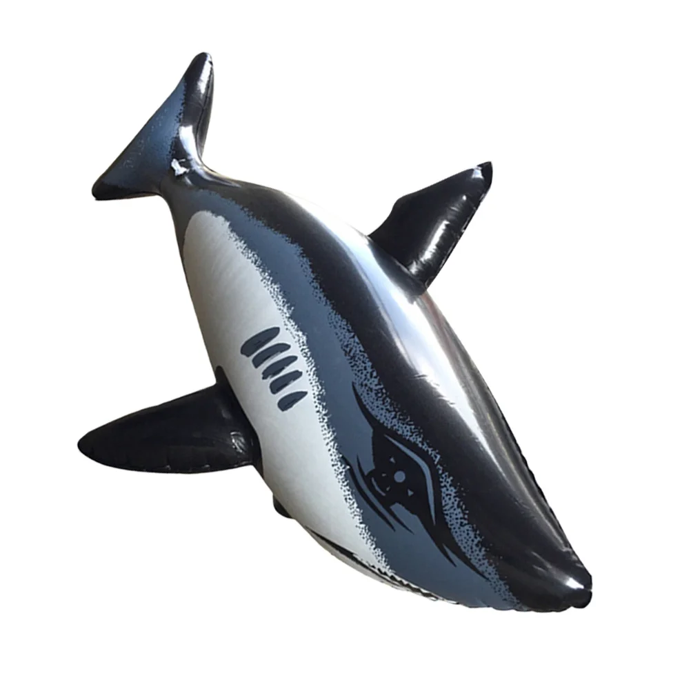 نفخ كبير القرش PVC العائمة بركة الديكور الكرتون البحر الحيوان الصيف حفلة عيد ميلاد تعويم حيوانات قابلة للنفخ