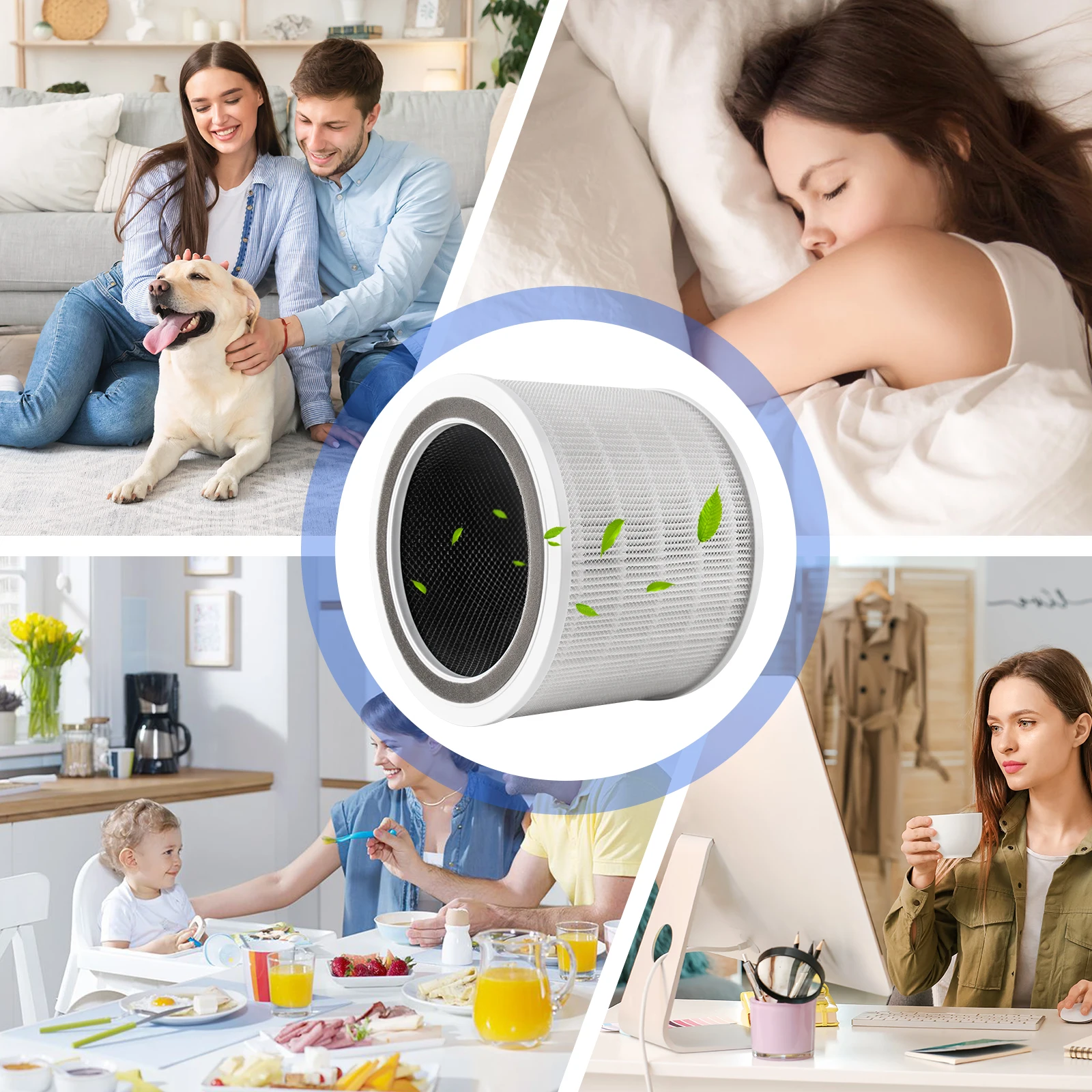 LEVOIT Core 200S 스마트 와이파이 공기 청정기, 교체 필터, Levoit Core 200s 호환, 2 개