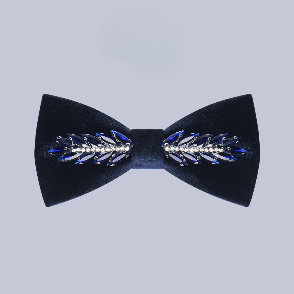 

formal business Navy Blue Male Wedding Groom Best Man Gift Bow Men's Bow Tie