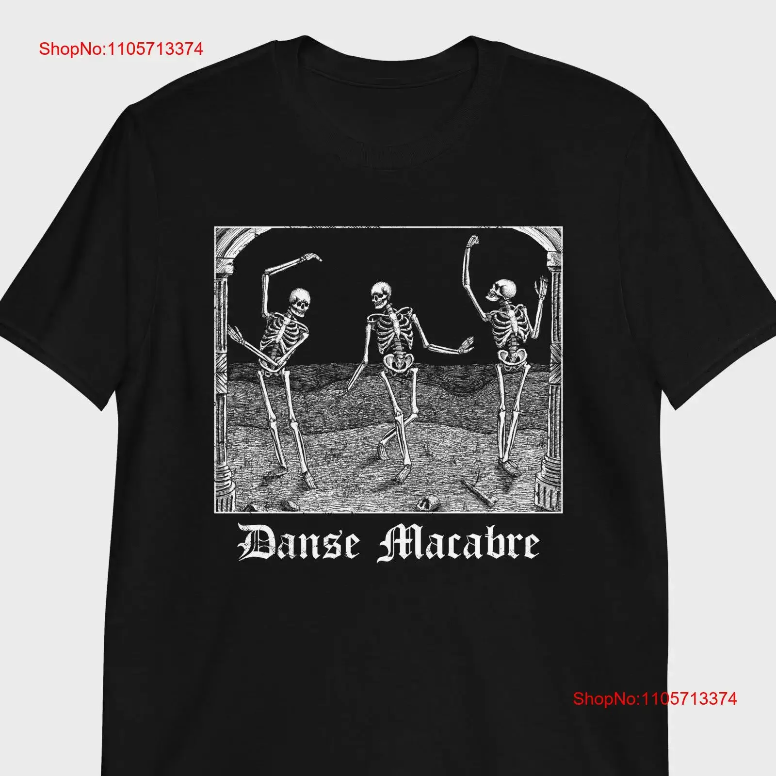 Dance Macabre Death T Shirt Cute Memento Mori Goth vintage Washed Soft designer clothes Stylish Comfortable Breathable graphic