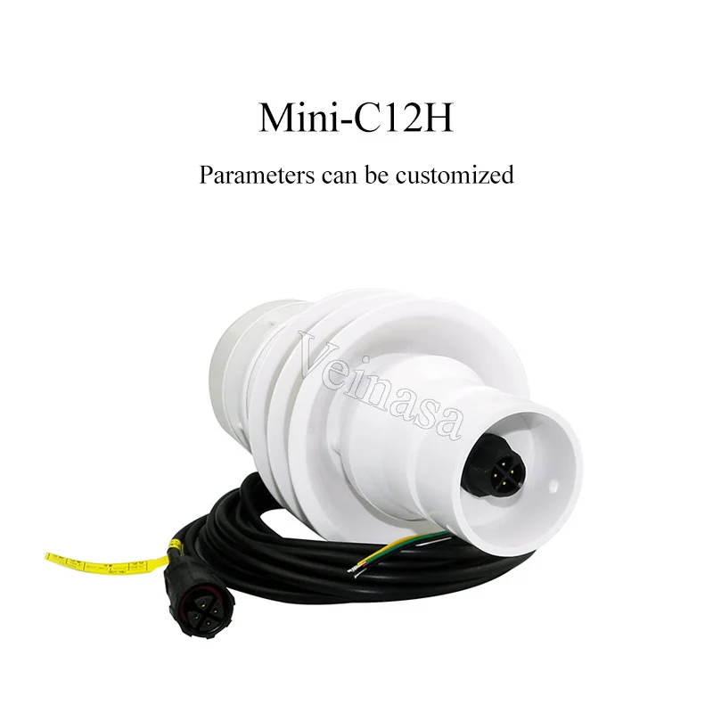 2026 Veinasa Mini-C12H 12 1 All One Ultrasonic Weather Station Sensor Wind Speed Meter Rainfall Gauge 0.01m/s Resolution -30-80