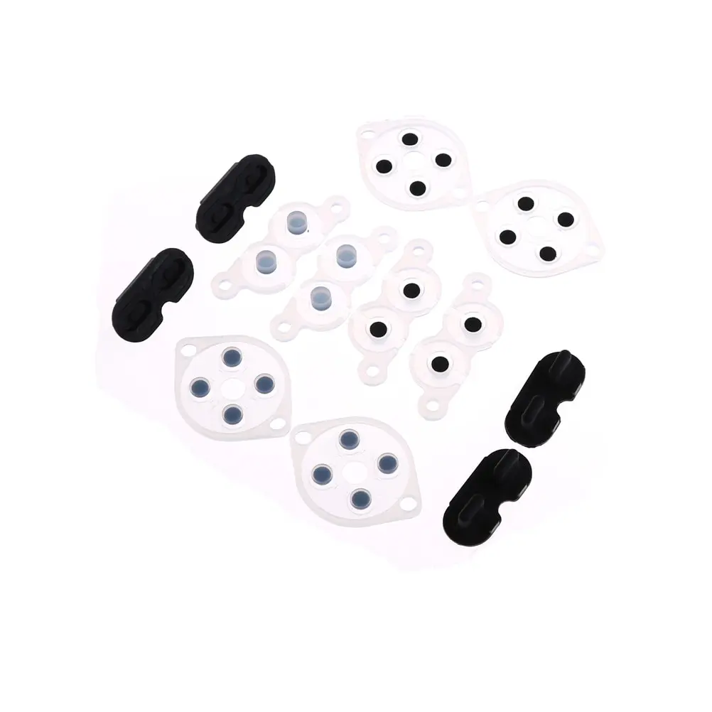 4 Sets Replacement Silicone Conductive Buttons Rubber Pads For Nintendo NES Controller Game Replacement Parts
