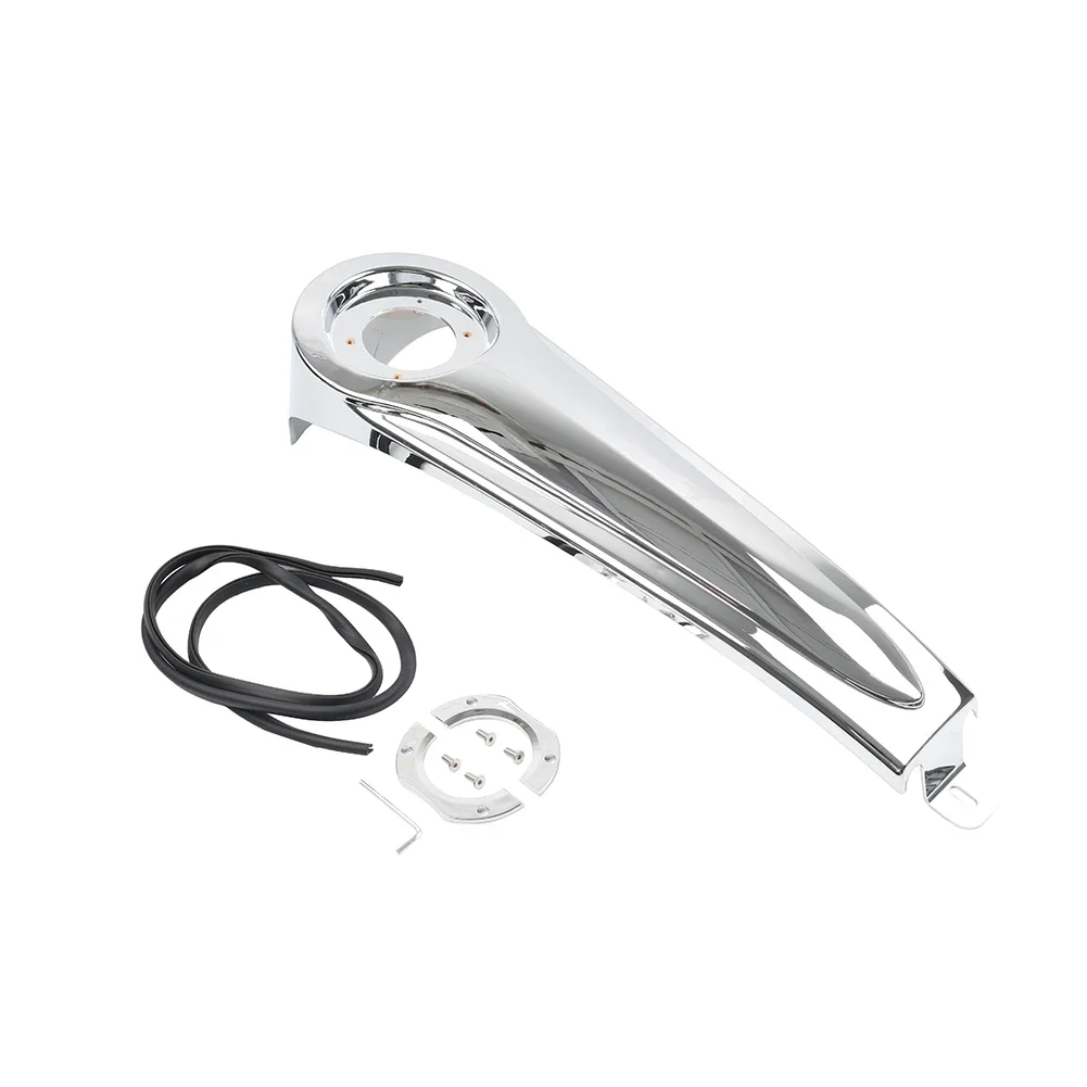 

For Harley Electra Street Road Ultra Glide 1986-2007 1Set Motorcycle Stretched Dash Fuel Gas Tank Console ABS Chrome