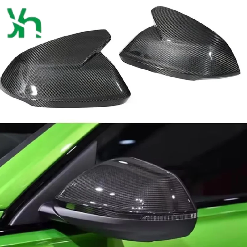 Boîtier de rétroviseur en Fiber de carbone sèche, adapté à Lamborghini URUS Audi Q8 RS, boîtier de rétroviseur brillant