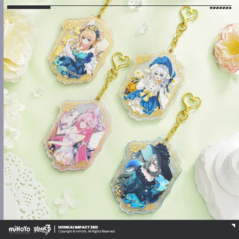 

[Настоящая] miHoYo Game Honkai Impact 3 Fanglin Dream Ballad Series, акриловый кулон Elysia Vita Theresa, брелок для косплея, рождественский подарок