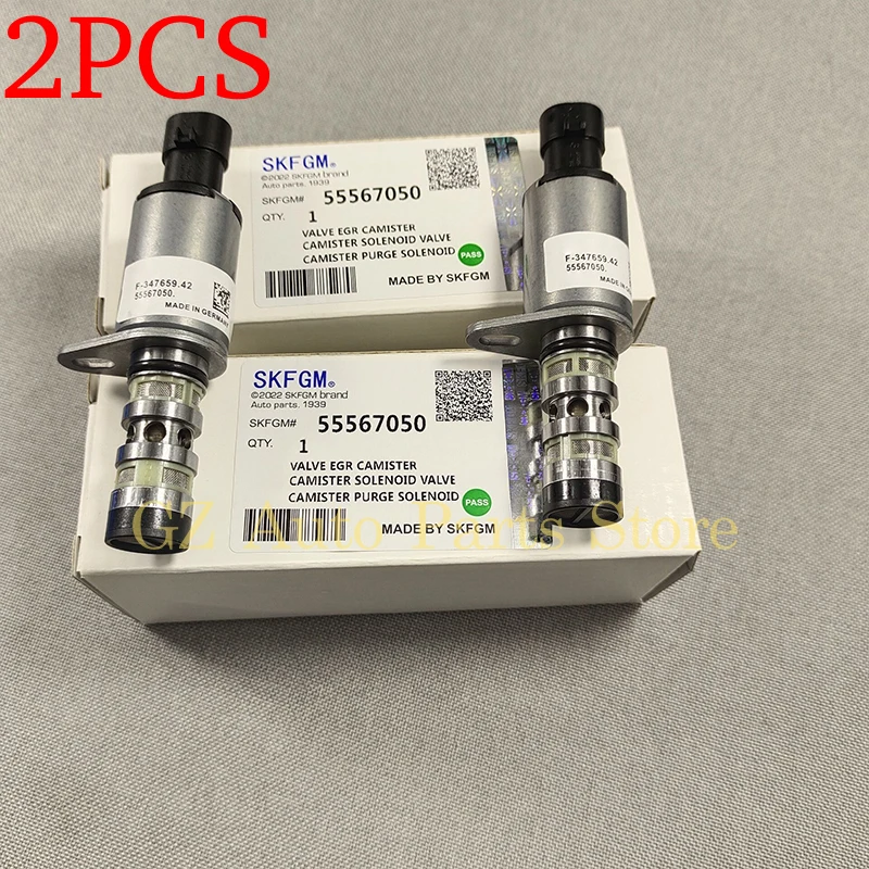 2PCS Camshaft Cam Control Solenoid Valve 55567050 For Chevrolet Aveo Cruze Sonic Pontiac G3 Vauxhall Opel Astra