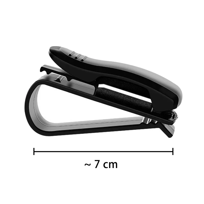 Car Logo Glasses Holder Sun Visor Sunglasses Clip Card Ticket Stand Accessories For Skoda Octavia Superb Yeti Fabia Rapid Kodiaq