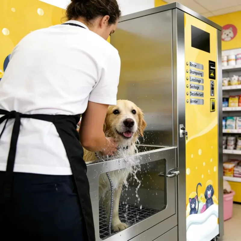 Automatic Dog Bathing Vending Machine Self-Wash Pet Shower for Hotel Custom