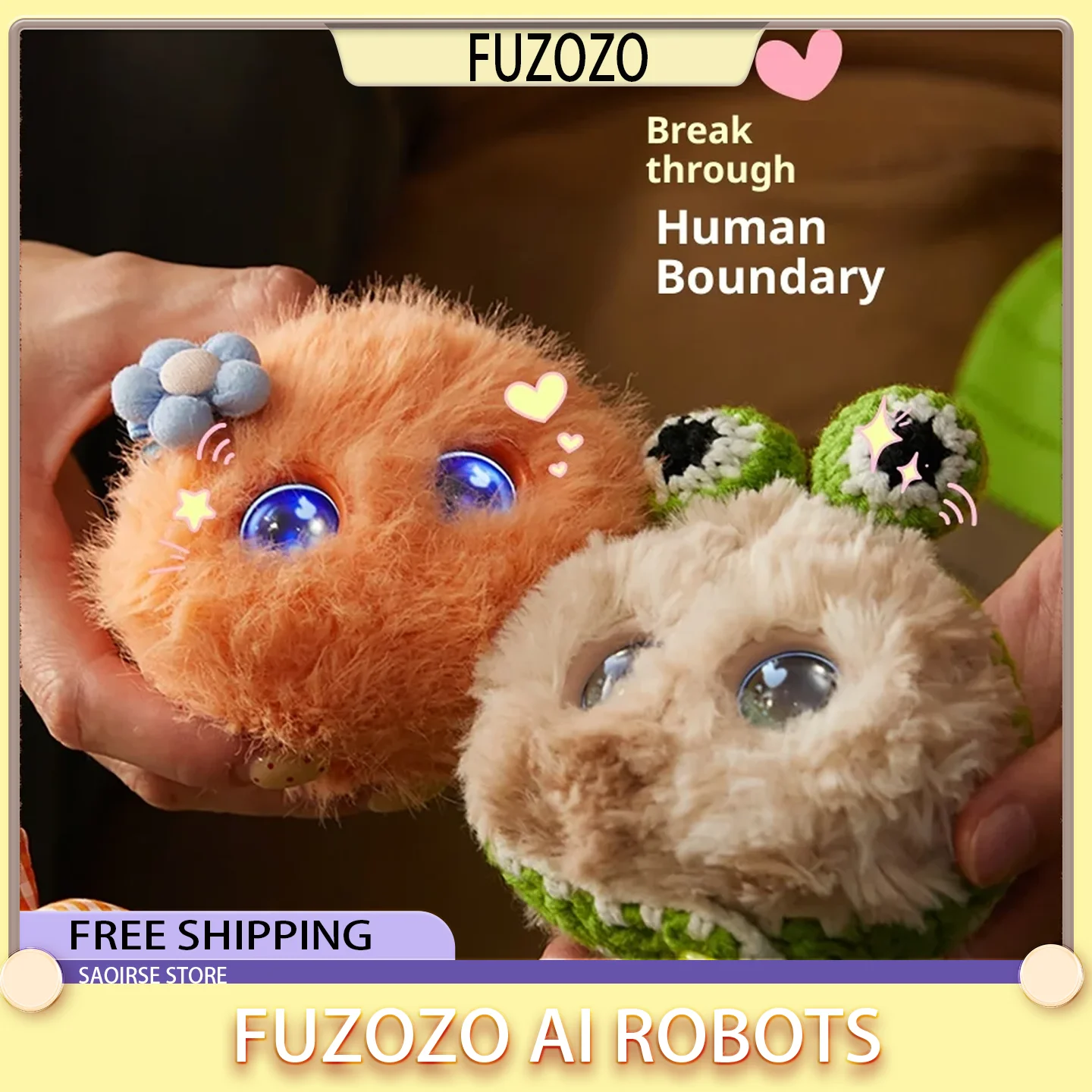 FUZOZO AI Emotional Companion Robots Toy Biomimetic Memory System Interaction Smart Robot AI Chat Robots Cartoon Birthday Gifts