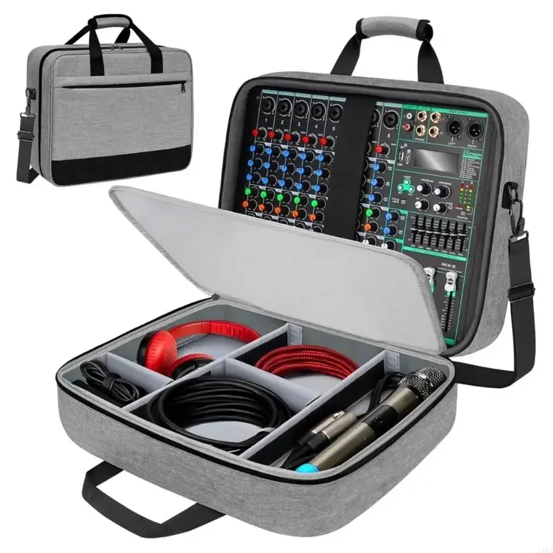 Heavy Duty Podcasting Storage Bag with Foam Lining Safeguards Audios Mixers
