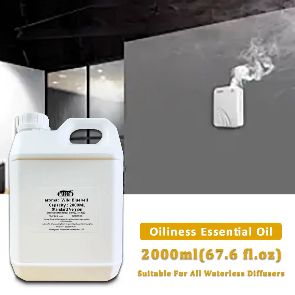 GAFERA 2000ml(67.6 fl.oz) Wild Bluebell Marriott Hotel Aroma Machine Essential Oil Waterless Diffuser Replenish Aromatherapy Oil