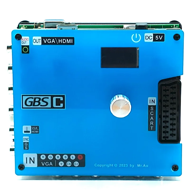 ABSQ-GBSC محول لعبة فيديو Transcoder Video Transcoder GBSC RGBS VGA Scart Ypbpr إشارة إلى VGA HD Upscalers #3