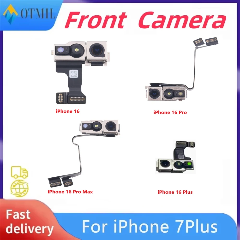 Front Camera Flex 100% Tested For iPhone 16 16 Plus 16 Pro 16 proMAX Front Camera Promixity Light Sensor Cable Replacement Parts