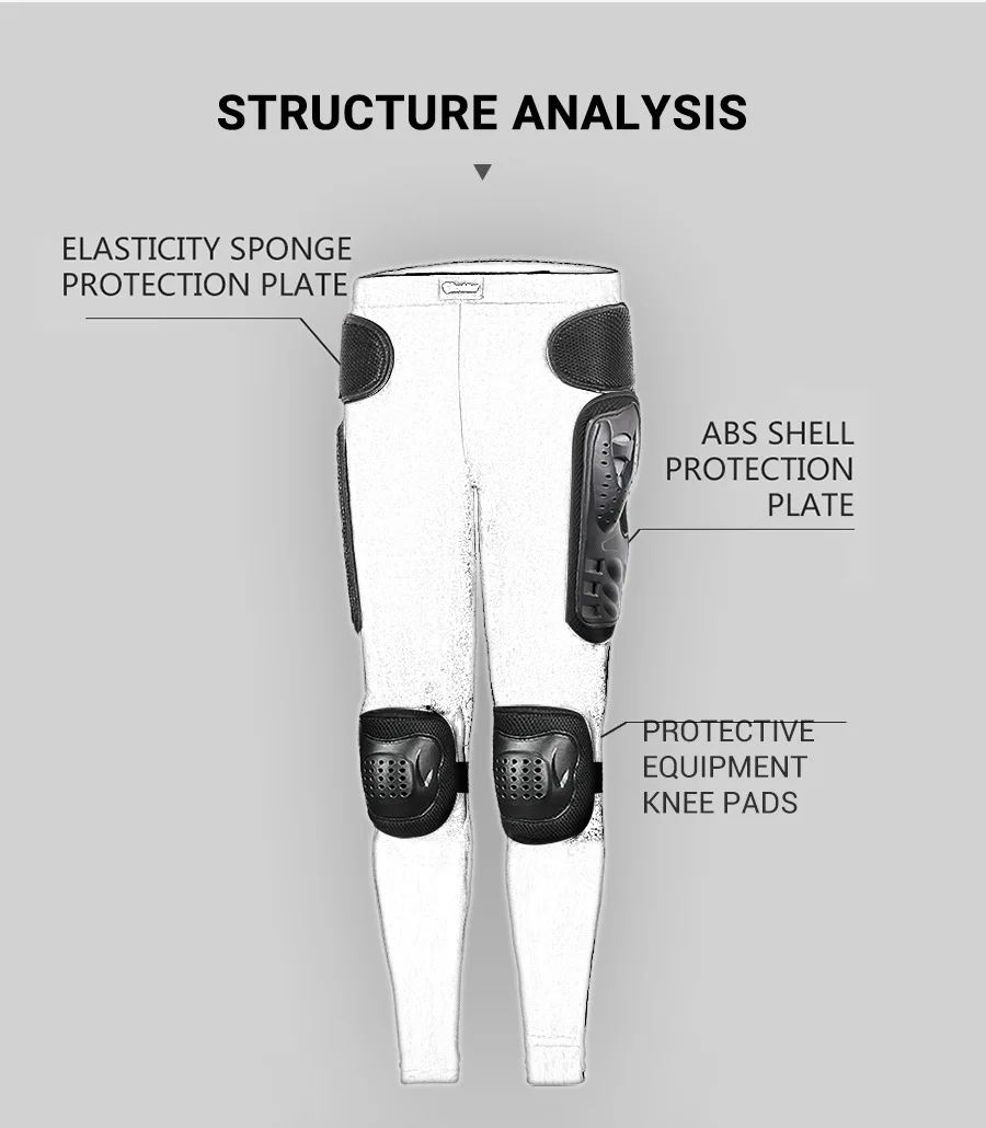 New Motorcycle Riding Pants Men's Racing Protective Pants Anti Fall Off-road Hip Protection Pants Motorcycle Armor Pants