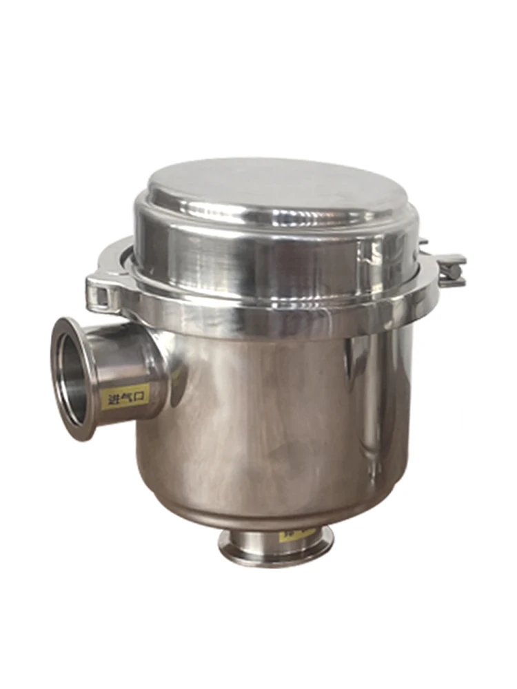 Vacuum pump stainless steel filter impurity fan air pump negative pressure external dust filter KF quick connection assembly