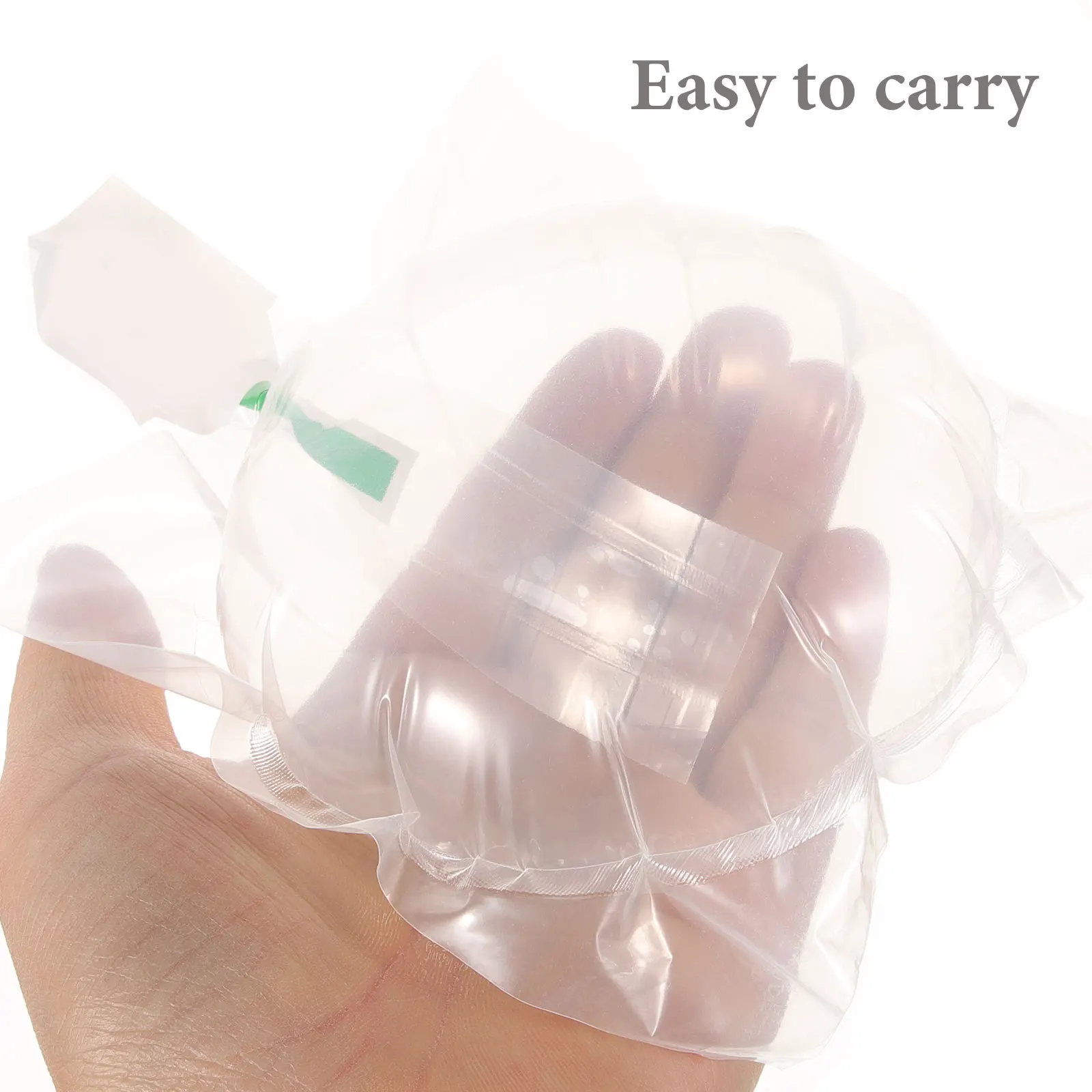 100 Uds. Bolsas de embalaje de aire, sombrero inflable moldeador, soporte para sombrero, moldeadores de gorro de embalaje portátiles pequeños, uso diario, moldeador de gorro