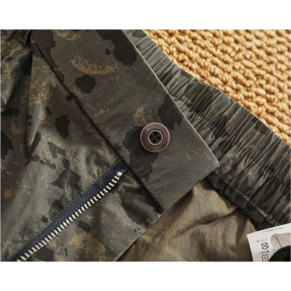 Dünne, schnell trocknende, fußempfangreiche Freizeithose für Herren im Spleißstil, Tarnung und elastische, eisempfindliche Arbeitskleidung, Haremshose