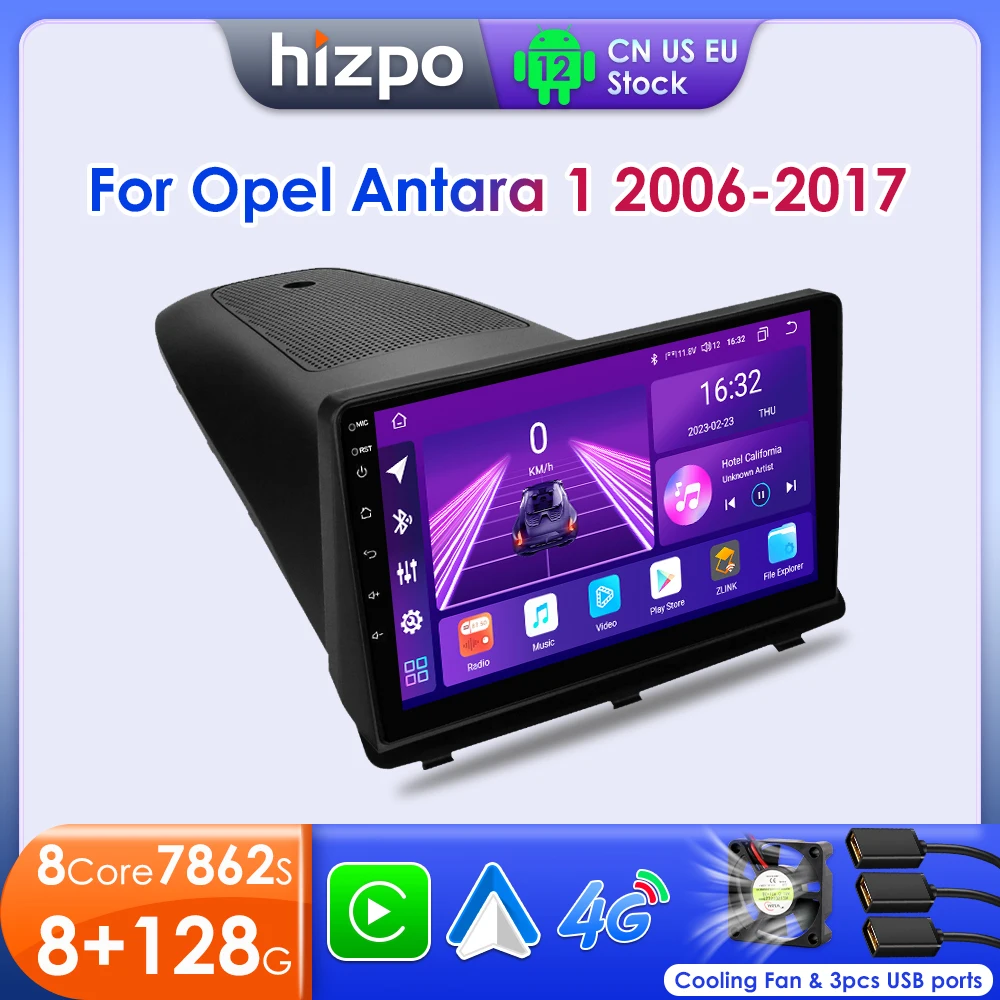 

Hizpo CarPlay Android Radio For Opel Antara 1 2006 - 2017 Car Multimedia Player GPS Stereo 2din Autoradio Head Unit 7862 System