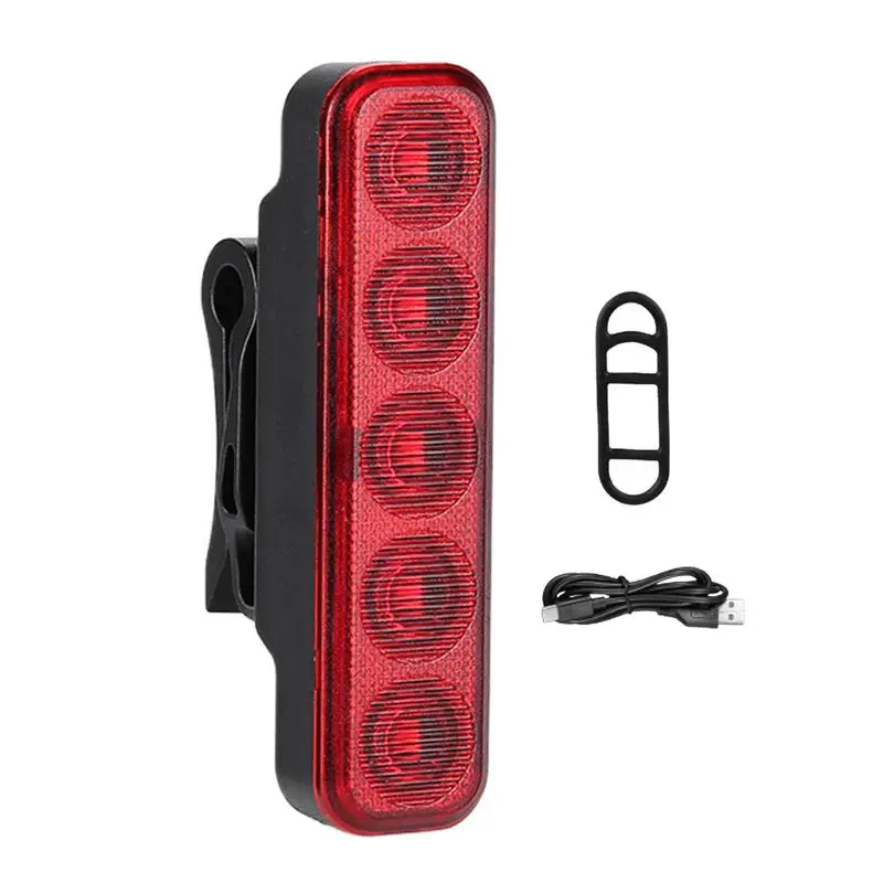 For Refer To Description  Tail Light For Road Cycle Rear Light Led Rechargeable Tail Light Powerful 4 Light Mode Cycle Light