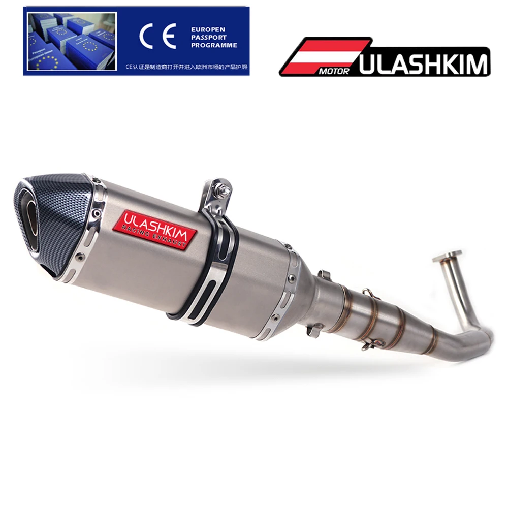 SH150 SH 125 150I Motorcycle Exhaust Mascape Full System Slip On Middle Link Muffler For honda SH125 SH150i SH125i 2017-2020