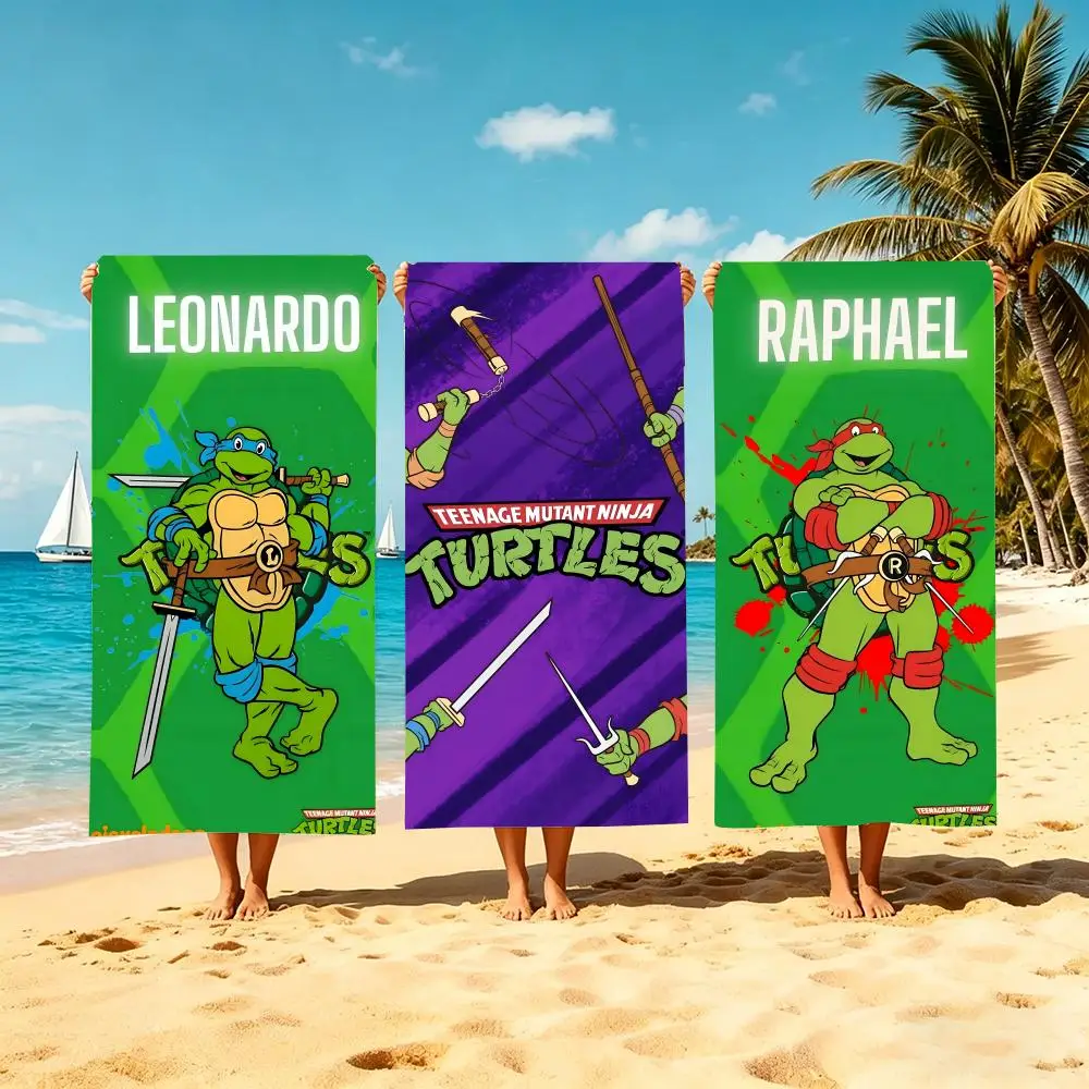 Teenage Mutant Ninja Turtles Towel Microfiber Beach Towel Quick Dry Absorbent Soft for Swimming Yoga Resort Travel Camping