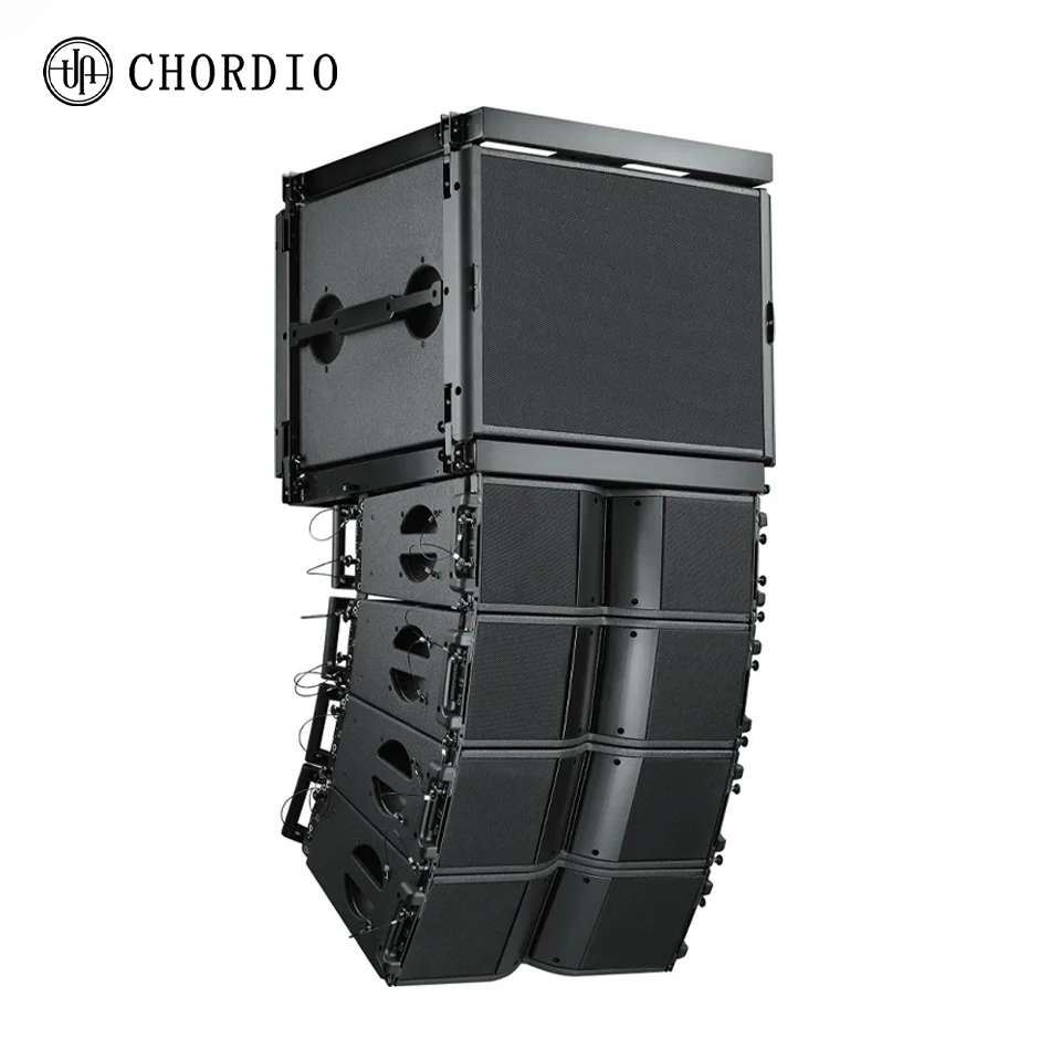 Line Array LA210 Sistema de som para show interno e externo Poderoso conjunto de linhas de som pesado ativo e passivo