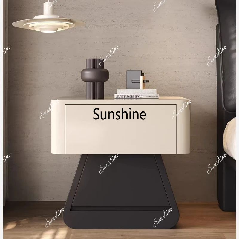 

Italian Minimalist Bedside Cabinet Bedroom Cream Wind Locker Simple Locker