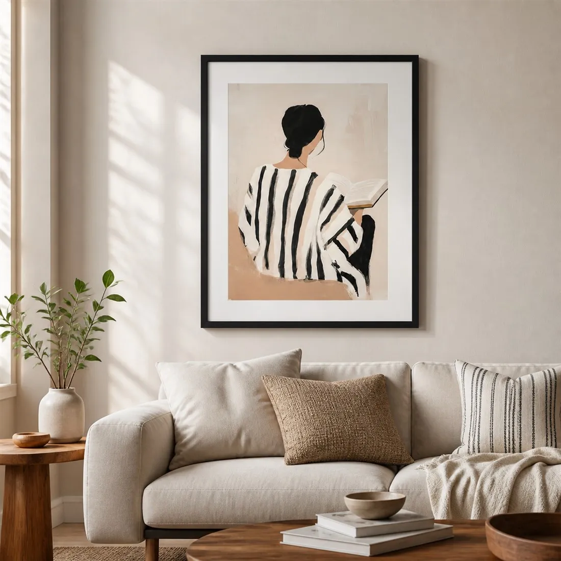 The Reading Hour Poster,Canvas Wall Print,High‑Grade Home Decoration Artwork for Bedroom,Living Room,Office & Interior Space