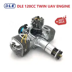 DLE 120CC TWIN UAV ENGINE WITH 14V 80W/180W POWER GENERATOR SYSTEM For RC Fixed-Wing Airplane Model