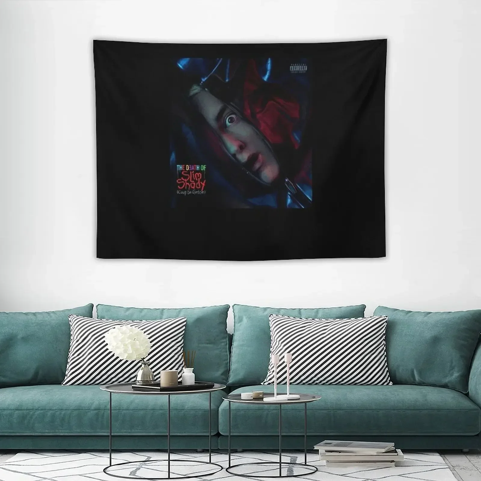 

white rapper 007 Tapestry Things To Decorate The Room Luxury Living Room Decoration Decoration Wall Tapestry