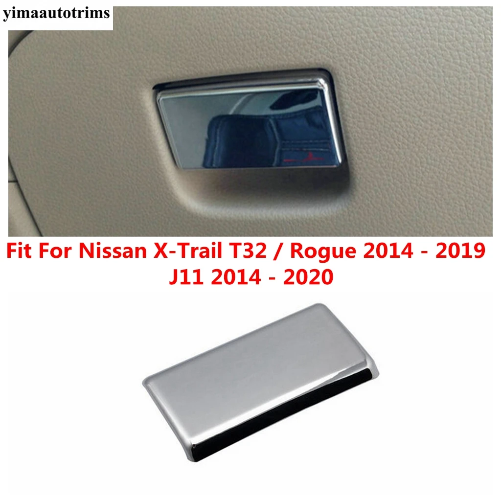 

The Copilot Glove Storage Box Handle Sequins Cover Trim Fit For Nissan Qashqai J11 2014 - 2020 / X-Trail T32 / Rogue 2014 - 2019