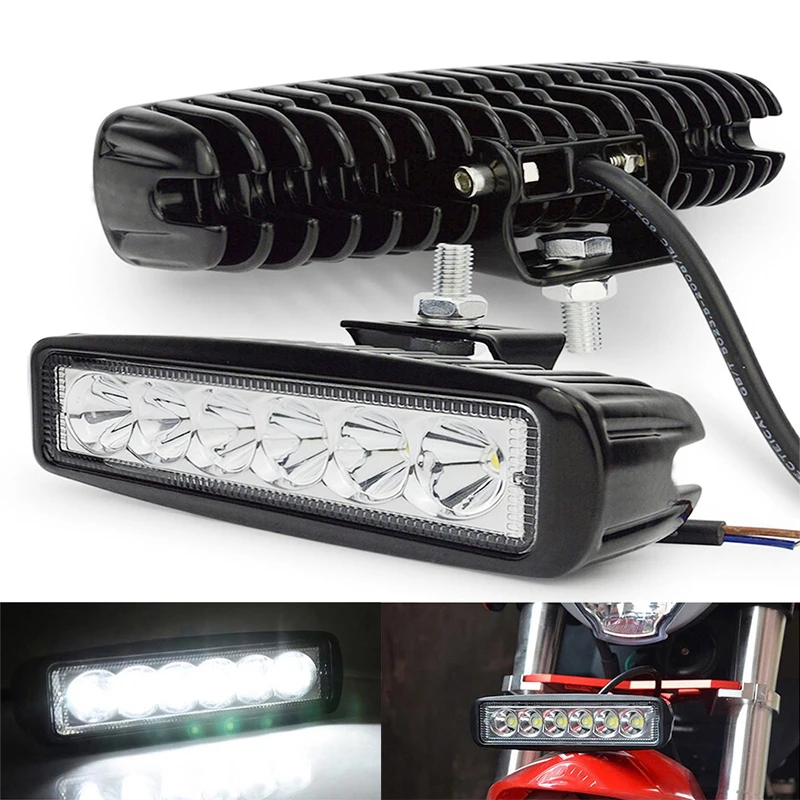 

12V 18W 6LED Car Universal High Bright Waterproof Work Light Spotlight Car Offroad SUV Truck Headlight Auto Exterior Accessories