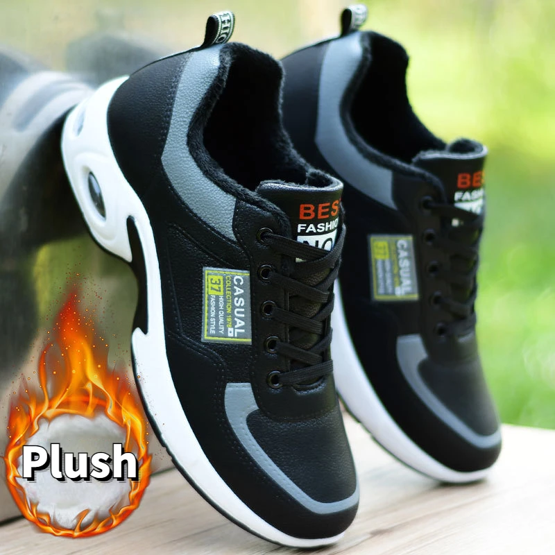 New Men Running Shoes Breathable Air Cushion Sneakers Men Outdoor Lace Up Walking Shoes Non-slip Men Sport Shoes Tenis Masculino