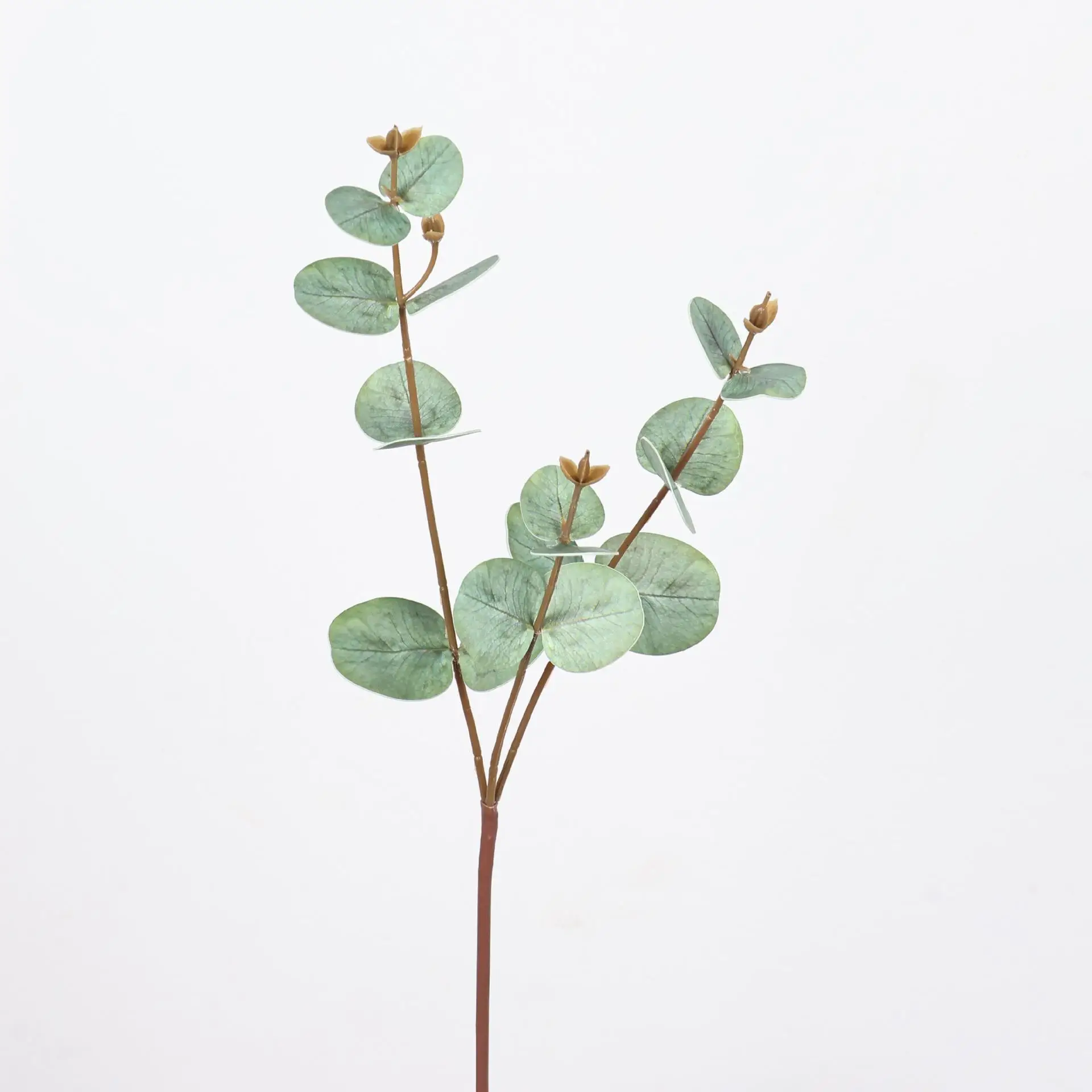 20 بوصة أوراق الأوكالبتوس الاصطناعية فو الخضرة نبات الدولار الفضي لديكور المنزل ترتيب الأزهار الجدول الديكور