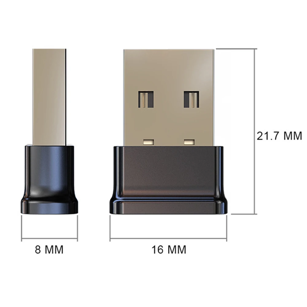 USB Bluetooth-Compatible 5.0 Wireless Receiver Mini Dongle USB Adapter for PC Speaker Mouse Keyboard Music Audio