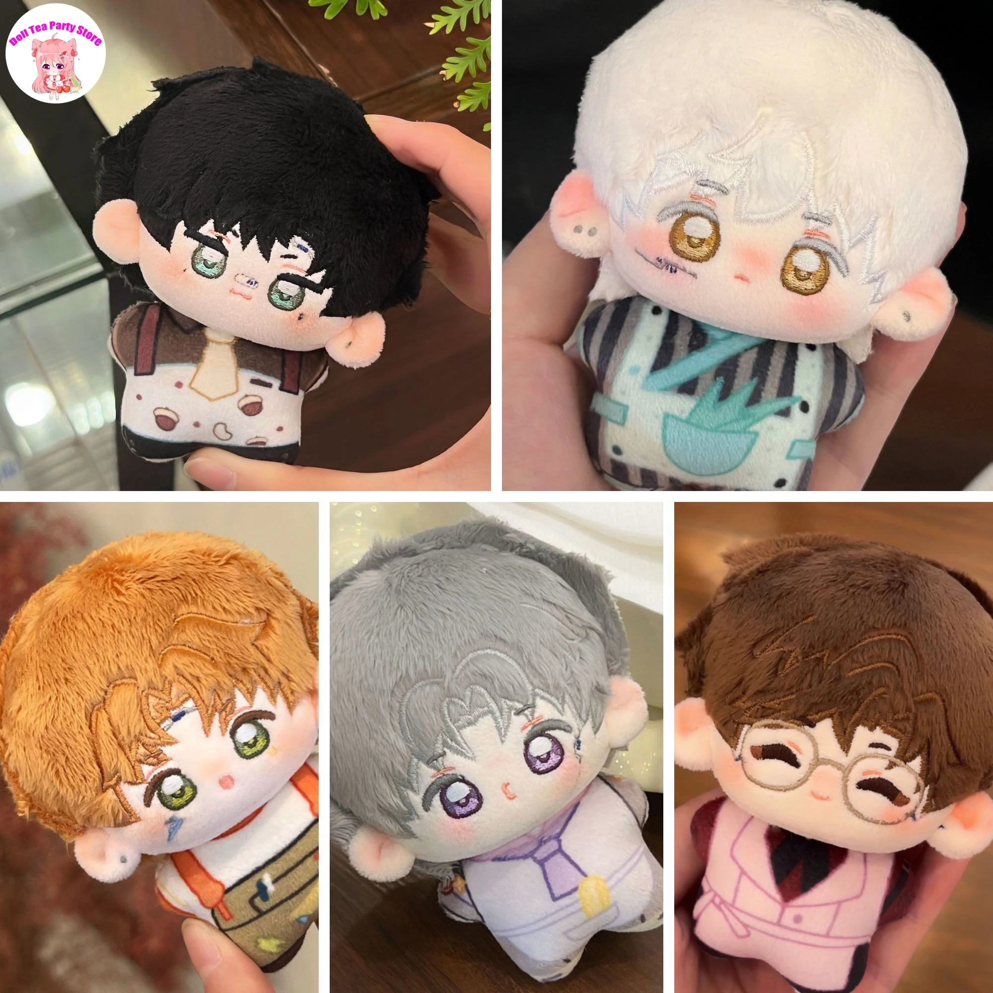 

Anime Light and Night Evan Jesse Sariel Osborn Charlie Plush Print Doll Body 10cm Pendant Toys Dango Cosplay Plushie Gift