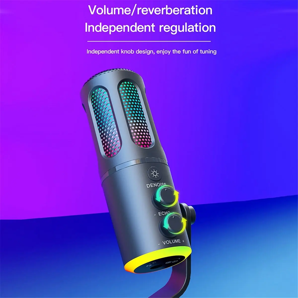 

Профессиональный игровой микрофон ABFN с подставкой, RGB-подсветкой, USB, проводной, конденсаторный, для ПК, ноутбука, стриминга, подкастов, караоке