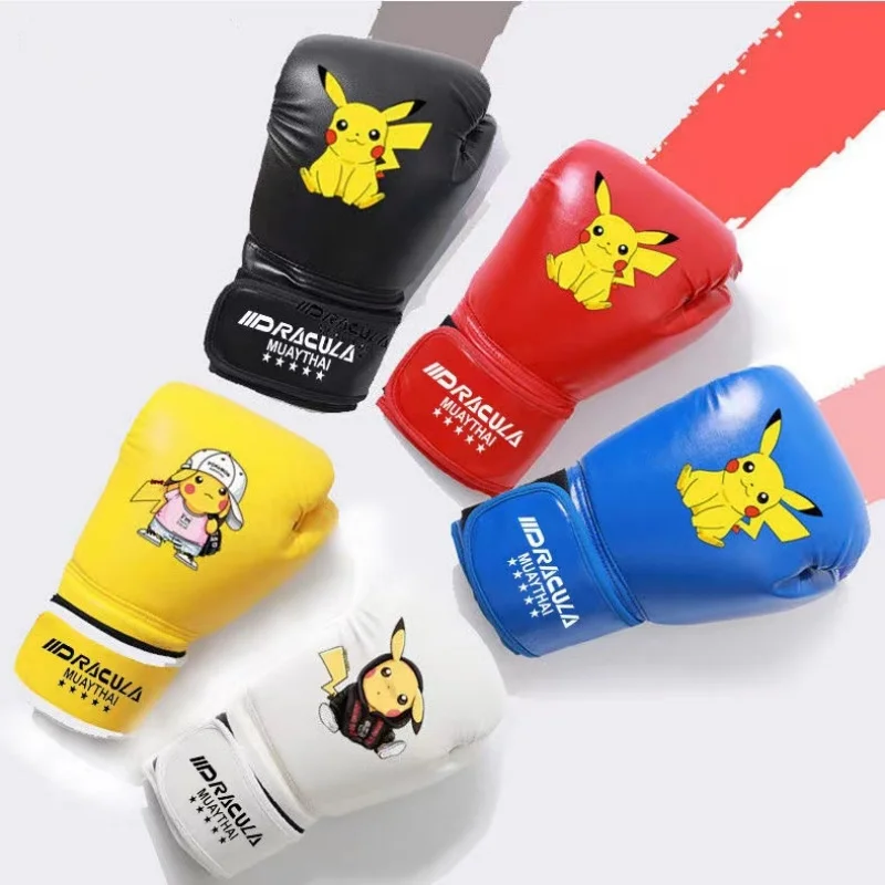 Children's Boxing Glove High Quality PU Cartoon Fun Sanda Fighting Training Glove Teenager Muay Thai Boxing Training Accessories