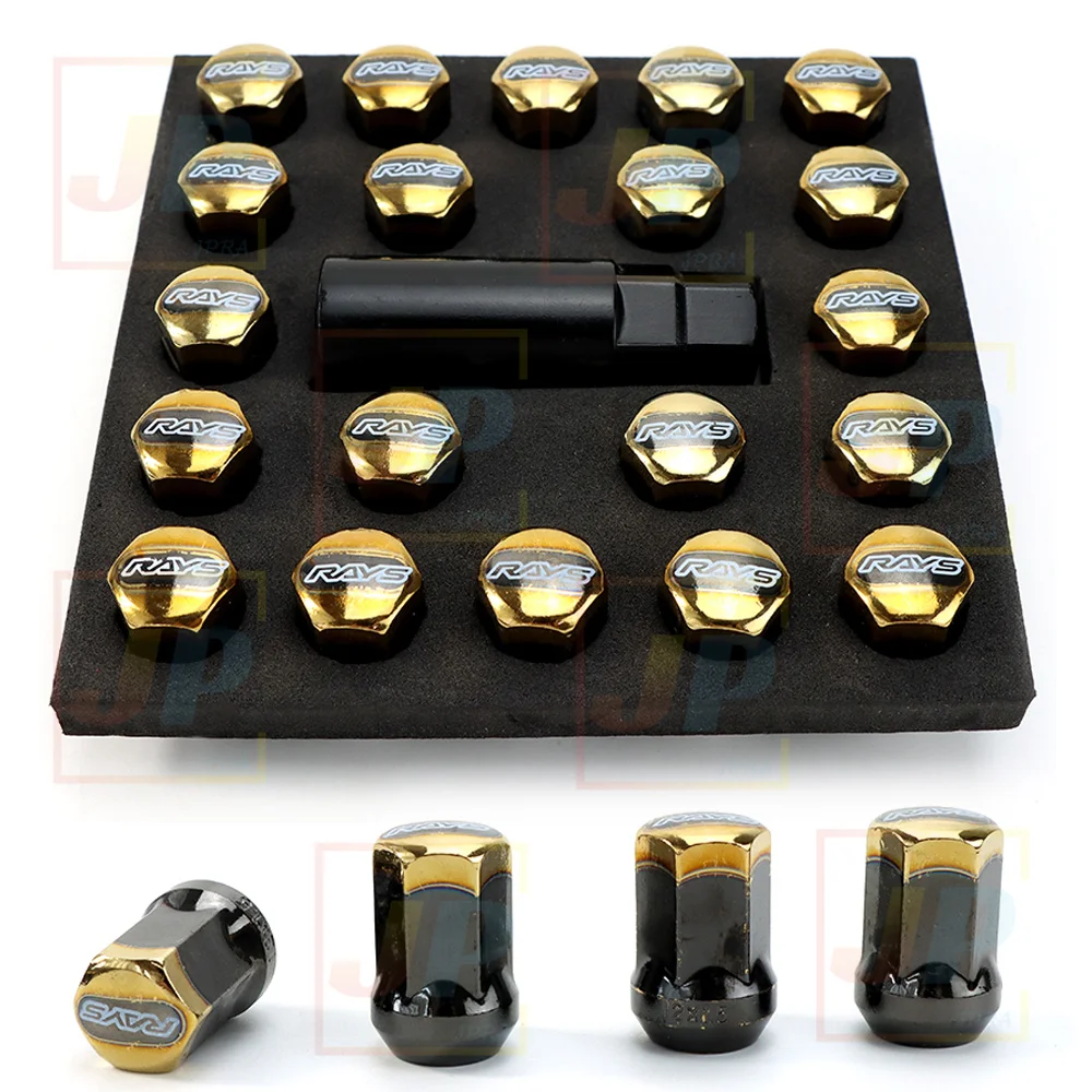 

Rays Steel Car Wheel Accessories Wheel Nuts Lug Nuts M12x1.5/M12x1.25 Anti Theft Wheel Rims Lock Lug Nuts