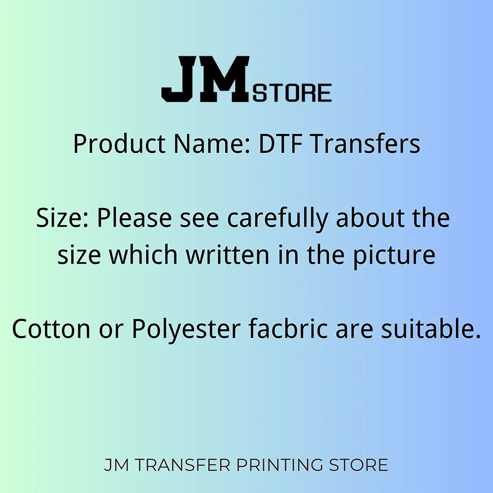 15cm 5.9in Kids Flower Dwarf Iron On Heat Transfer Sticker For Clothes DTF Printed Vinyl Thermal Applique Washable T-Shirt Decal