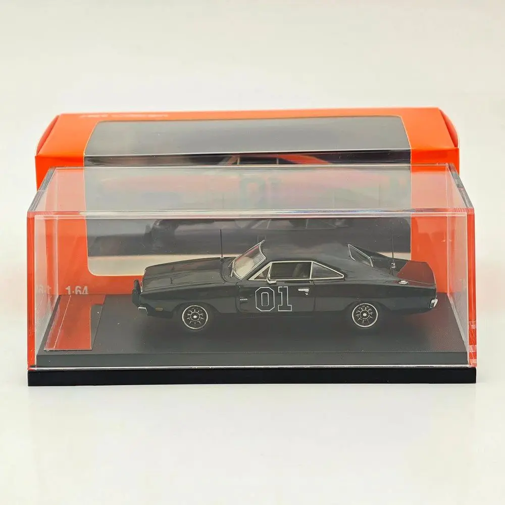 Mini Forge 1:64 para Charger General Lee R/T 1969, Modelo de Carro em Miniatura, Coleção Limitada, Modelos de Veículos de Brinquedo