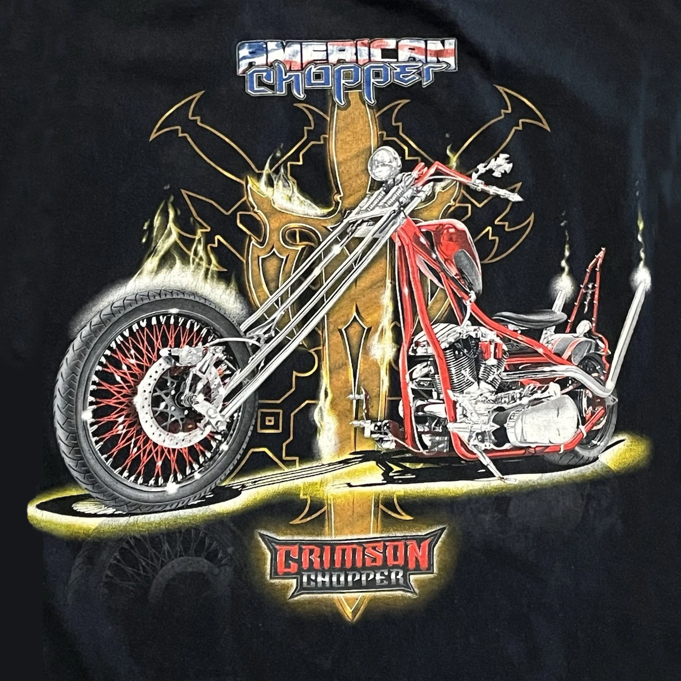 American Motorcycle Chopper Biker T-Shirt 100% Cotton O-Neck Short Sleeve Summer Casual Mens T-shirt Rider Streetwear