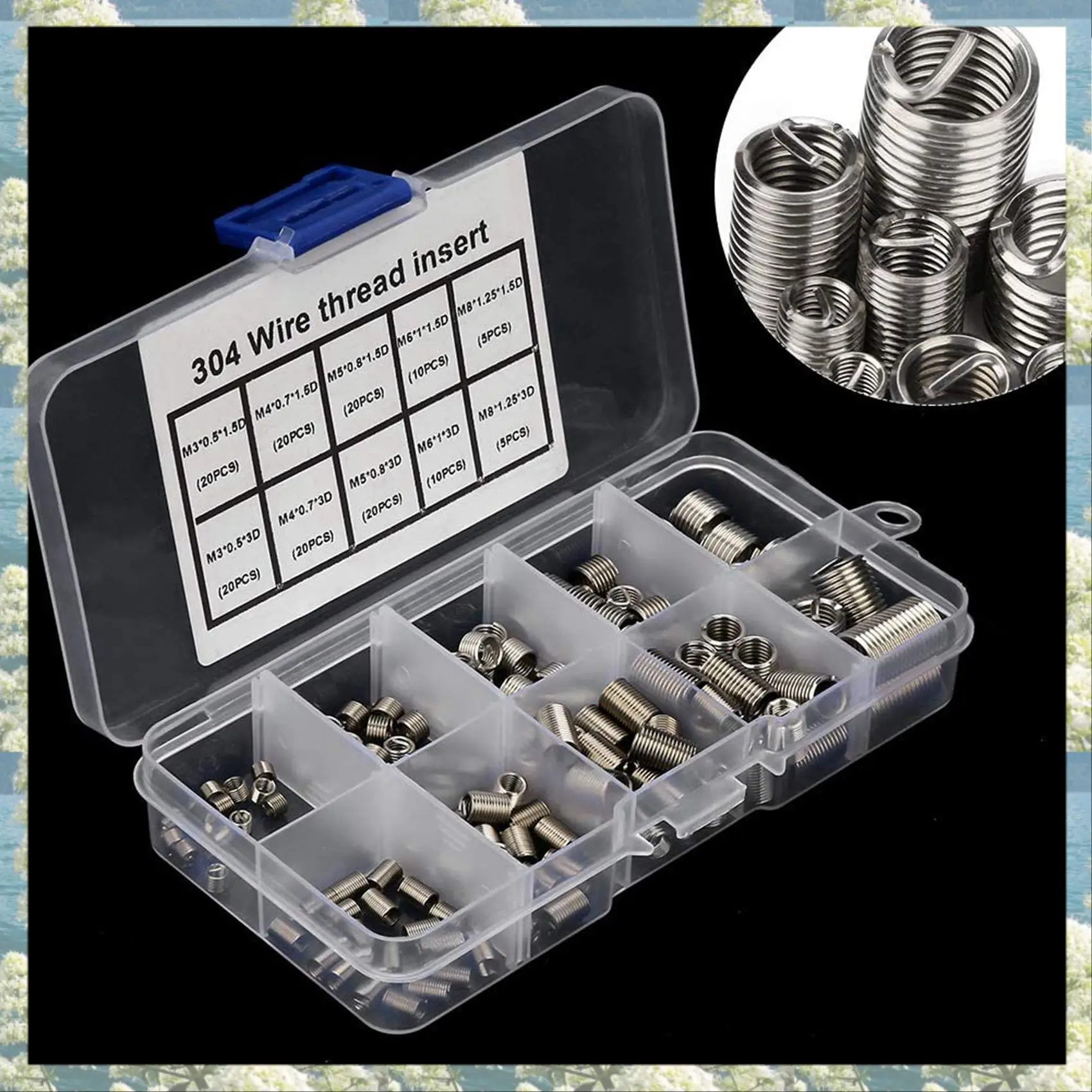

Best Of 2025-300Pcs Thread Repair Inserts M3 M4 M5 M6 M8 Stainless Steel Heli Coil Thread Repair Insert Wire Thread Insert Assor