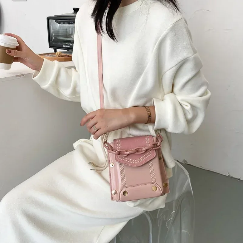 Tas bahu kulit PU wanita Mini tas Messenger Flap wanita dompet rantai desainer tas selempang kecil PU tas tangan wanita dompet