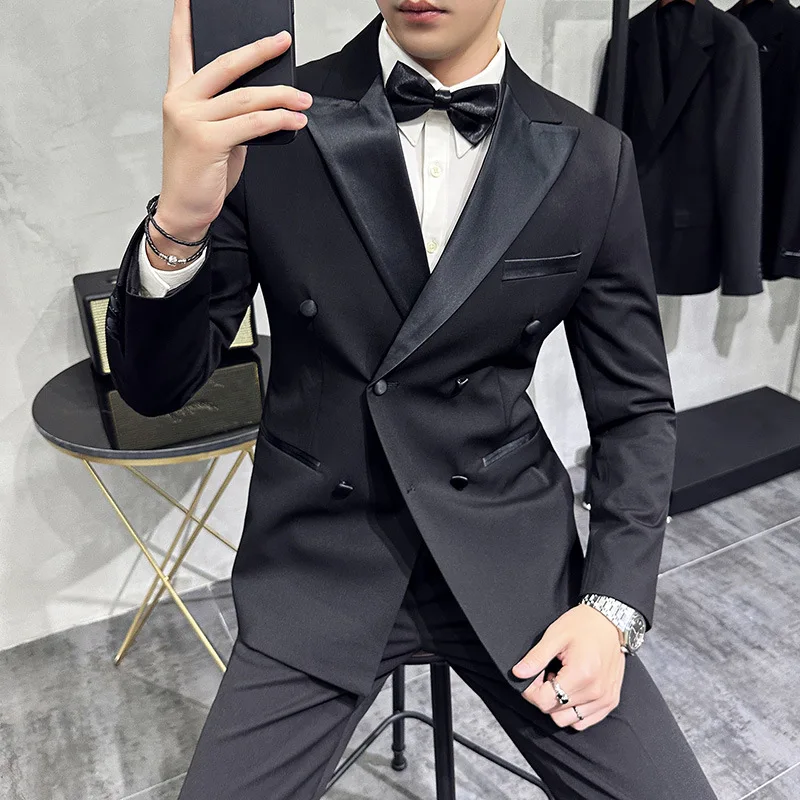 Wedding Clothes Tastor Double-breasted Suit Three-piece Set