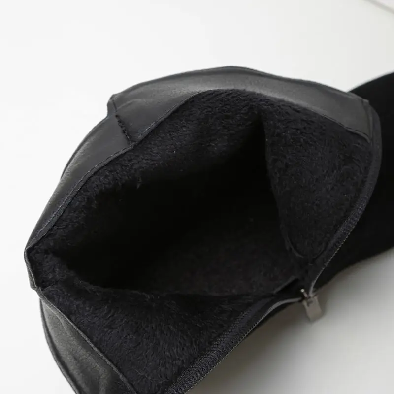 Girseaby قطيع الجلد المدبوغ الخريف النساء حذاء من الجلد جولة تو أسافين 3 سنتيمتر Bowknot حجم 41 42 43 الترفيه لينة يؤرخ بوتا #5